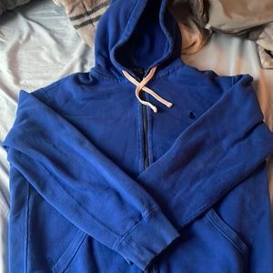 Mens Polo Ralph Lauren Zip up Hoodie royal blue